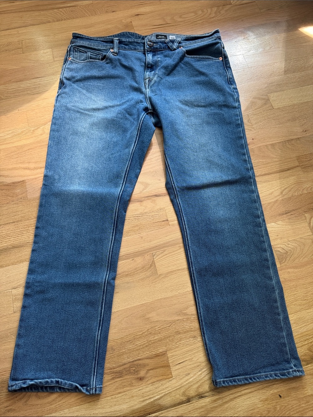 Volcom Solver Modern Straight Men’s Jeans Blue Size 38 x 31